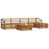vidaXL Outdoor Sofa Set 6 pcs Natural