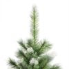 vidaXL Artificial Hinged Christmas Tree with Flocked Snow 150 cm