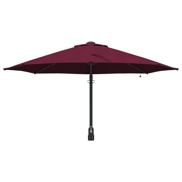 vidaXL Garden Parasol Manual Bordeaux Red 248 x 248 x 148 cm