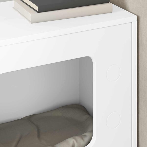 vidaXL Cat House White 51 x 30 x 52 cm Engineered Wood