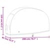 vidaXL Bike Covers 2 pcs 200x85x110 cm 190T Oxford Fabric