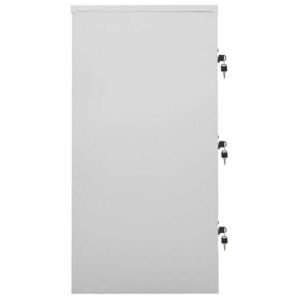 vidaXL Locker Cabinet Light Grey and Blue 90x45x92.5 cm Steel