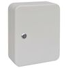 vidaXL Key Box with Lock Ivory 20 x 7.5 x 25 cm Steel