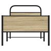 vidaXL Bed Frame without Mattress 75x190 cm Sonoma Oak Engineered Wood