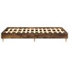 vidaXL Bed Frame No Mattress Smoked Oak 140x190 cm Engineered Wood