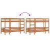 vidaXL Bunk Bed without Mattress Wax Brown 80x200 cm Solid Wood Pine