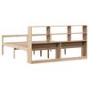 vidaXL Bookcase Bed without Mattress 180x200 cm Super King Solid Wood Pine