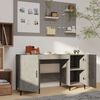 vidaXL Desk Concrete Grey 140x50x75 cm Engineered Wood