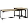 vidaXL Coffee Tables 2 pcs Sonoma Oak Engineered Wood