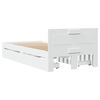 vidaXL Bed Frame with Headboard without Mattress White 90x200 cm