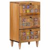 vidaXL Sideboard with Drawer Natural 40 x 33 x 75 cm Solid Mango Wood