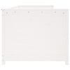 vidaXL Day Bed without Mattress White 75x190 cm Small Single Solid Wood Pine