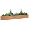 vidaXL Raised Bed Brown 400 x 80 x 44 cm Steel