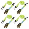 ProPlus Tie Down Strap with Ratchet + 2 Hooks Set of 4 5 m 320205
