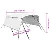vidaXL 4-bow Bimini Top with Sidewalls 243x(200-213)x137 cm