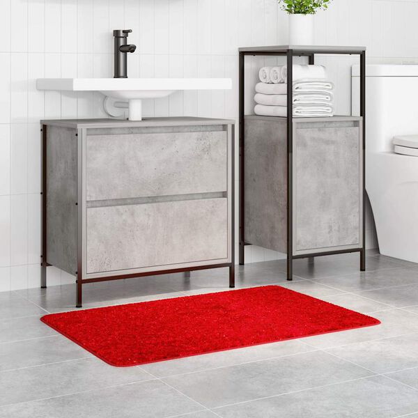 vidaXL Anti-slip Bath Mat Red 60 x 90 cm PP