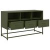 vidaXL TV Cabinet Olive Green 100.5x39x60.5 cm Steel