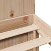 vidaXL Bookcase Bed without Mattress 135x190 cm Doouble Solid Wood Pine