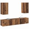 vidaXL TV Cabinet Set Wall-mounted 4 pcs Old Wood Engineered Wood
