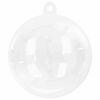 vidaXL Christmas Bauble Set 50 pcs Transparent &Oslash; 5 cm Plastic