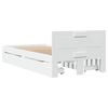 vidaXL Bed Frame with Headboard without Mattress White 75x190 cm Small Single