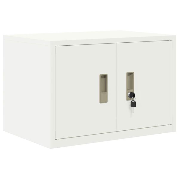vidaXL Storage Cabinet White 60 x 40 x 40 cm Steel