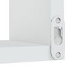 vidaXL Wall Corner Shelf White 40x40x50 cm Engineered Wood