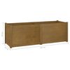 vidaXL Garden Planter Honey Brown 150x50x50 cm Solid Pinewood