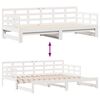 vidaXL Daybed with Trundle and Drawers without Mattress White 80x200 cm