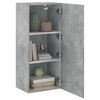 vidaXL TV Wall Cabinet Concrete Grey 40.5x30x90 cm Engineered Wood