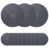 vidaXL Jute Placemets 12 pcs Dark grey 100% Tossa Jute