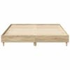 vidaXL Bed Frame 2 pcs Sonoma 152 x 203 cm Engineered Wood