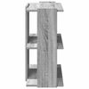 vidaXL Bookcase 3-Tier Grey Sonoma 60x30x60 cm Engineered Wood