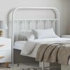 vidaXL Metal Headboard White 100 cm