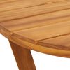 vidaXL Garden Side Table Round Ø55x60 cm Solid Wood Acacia