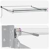 vidaXL Automatic Retractable Awning Burgundy 300x250 cm