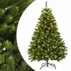 vidaXL Artificial Hinged Christmas Tree 120 cm 150 LEDs Warm White