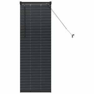 vidaXL Venetian Blind Black 130 x 45 cm 25 mm Aluminium