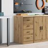 vidaXL Garage Storage Cabinet Artisan Oak 40x51x85 cm Solid Wood Pine