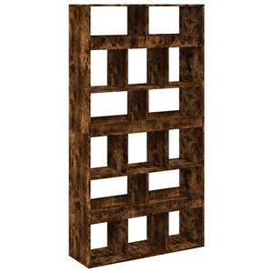 vidaXL Bookcase Smoked Oak 100x33x187,5 cm Engineered Wood