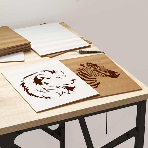 vidaXL Decor Panels 150 pcs White 21 x 30 x 0.3 cm Engineered wood