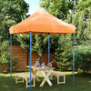 vidaXL Party Tent Folding Orange 200 x 200 x 306 cm Oxford Fabric
