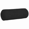 vidaXL Bolster Pillows 2 pcs Black Ø 25 x 70 cm Fabric