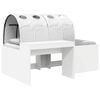 vidaXL Bed with Tunnel 4 pcs White Engineered Wood