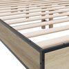 vidaXL Bed Frame without Mattress Sonoma Oak 140x190 cm