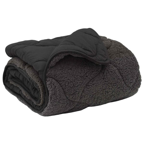 vidaXL Full Year Duvet Quilted Anthracite 155 x 200 cm