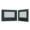 vidaXL Party Tent Sidewall 2 pcs with Window PE Green