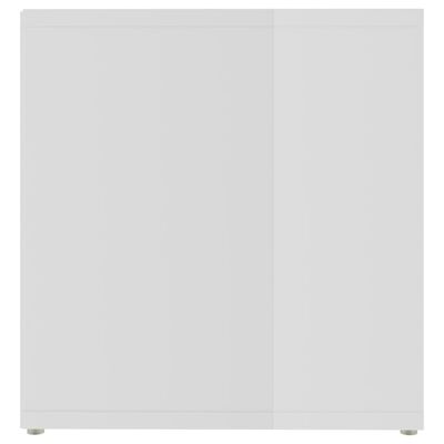 vidaXL TV Cabinet High Gloss White 72x35x36.5 cm Chipboard