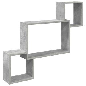 vidaXL Wall Shelf Wall-Mounted Concrete Grey 91.5 x 15 x 76 cm
