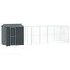 vidaXL Bird Cage Anthracite 824 x 208 x 247 cm Galvanised Steel